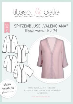 Schnittmustertitelbild Spitzenbluse Valenciana lillesol women No. 74